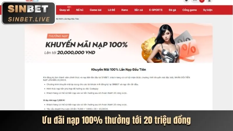 Hoàn trả không giới hạn 39.bet